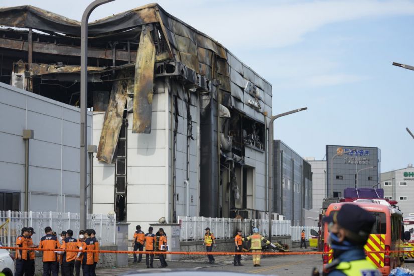 South Korean Investigators Search Factory Ruins After Fire Kills 23