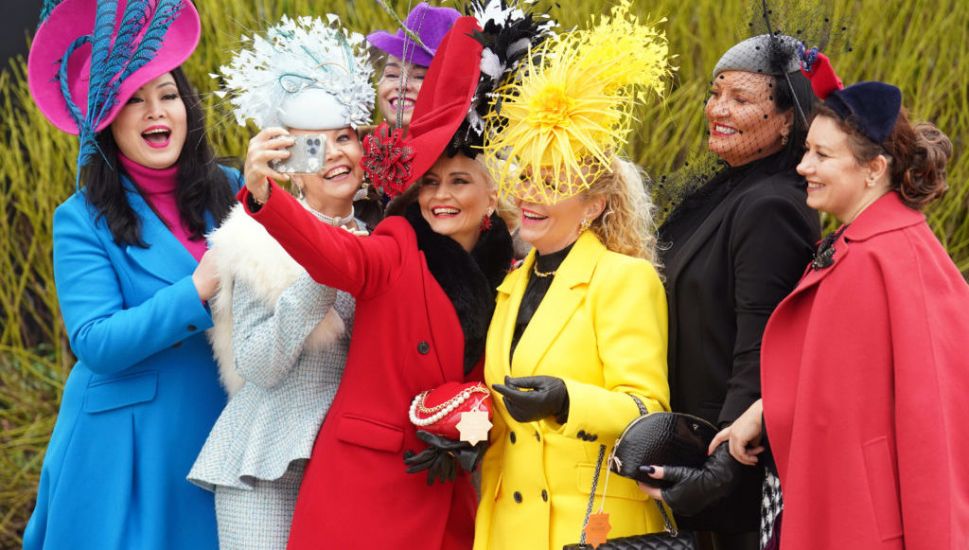 Bright Colours And Extravagant Hats Take Over Cheltenham Festival Fashion