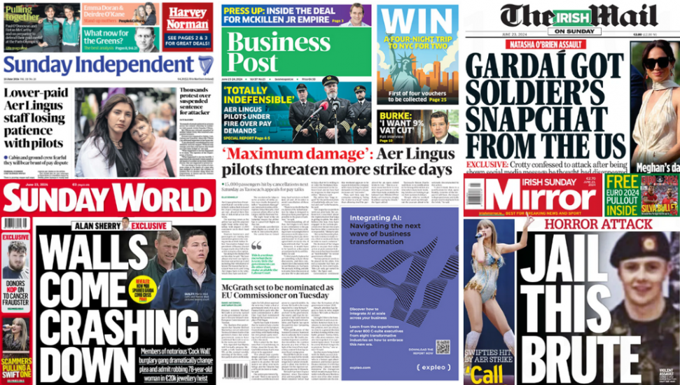 What The Papers Say: Sunday's Front Pages